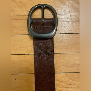 Men’s Brown Leather Belt by Timberland Sz. 38